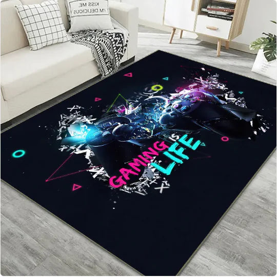 Game Controller Carpet - Gaming Room Decor