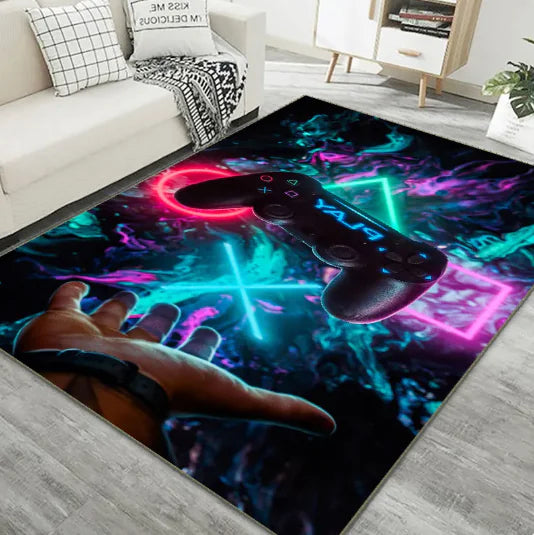 Game Controller Carpet - Gaming Room Decor