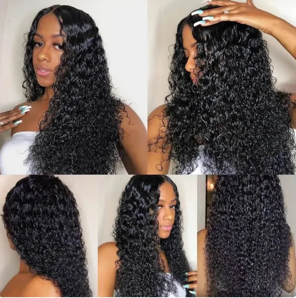 Black lace wig for cosplay and special occasions
