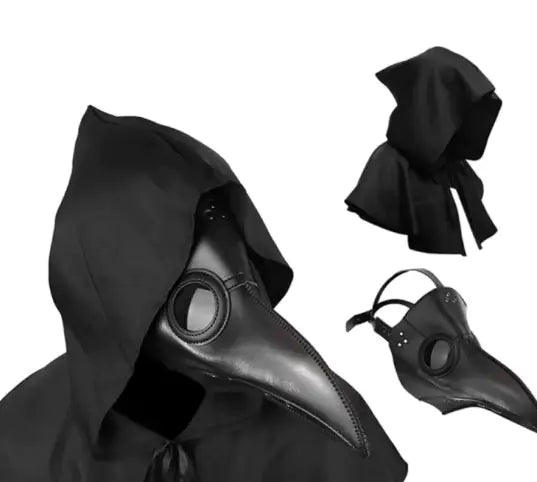 Plague Doctor Costume Beak - Halloween Black
