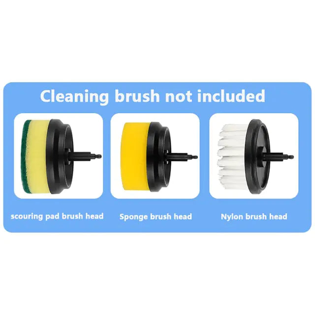Electric Cleaning Brush - 3 Brush Heads