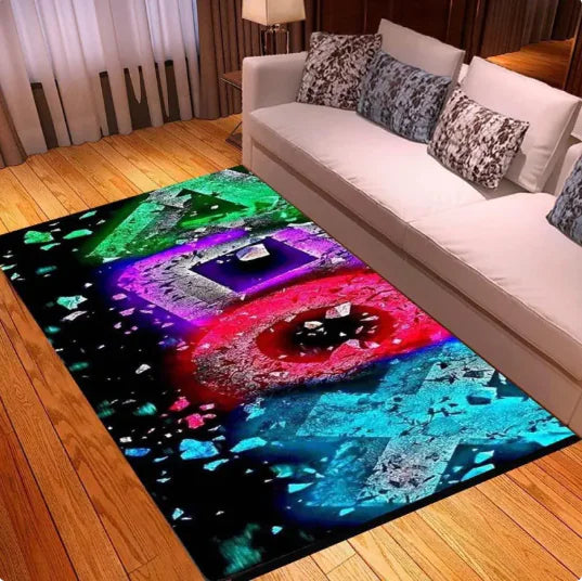 Game Controller Carpet - Gaming Room Decor
