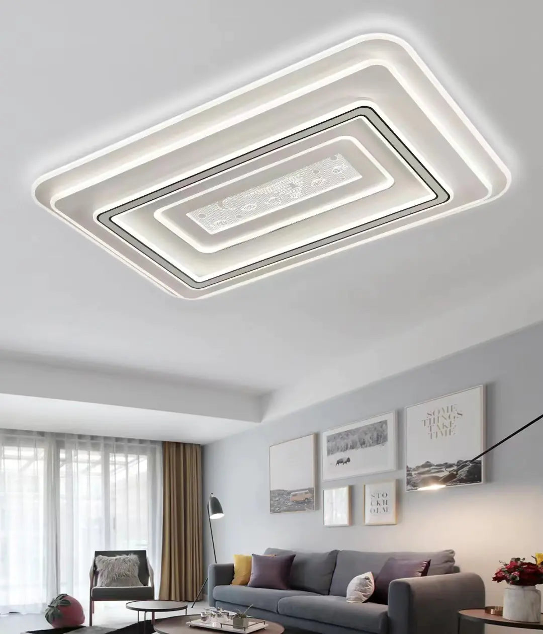 Smart LED Ceiling Light 360W - Modern Design