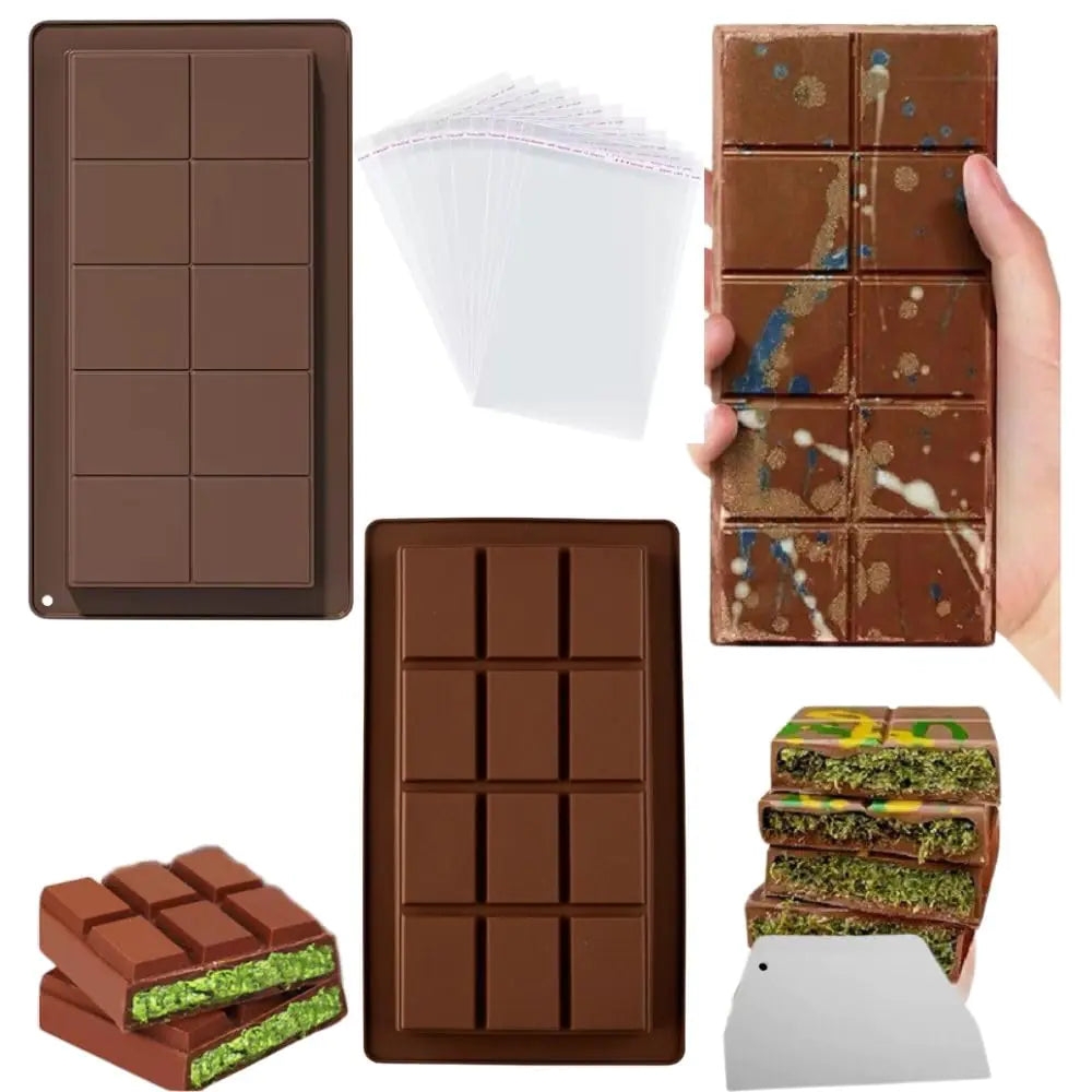 Dubai Chocolate Bar Mold - 1 Inch Deep