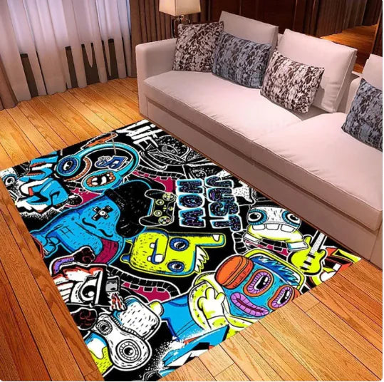 Game Controller Carpet - Gaming Room Decor